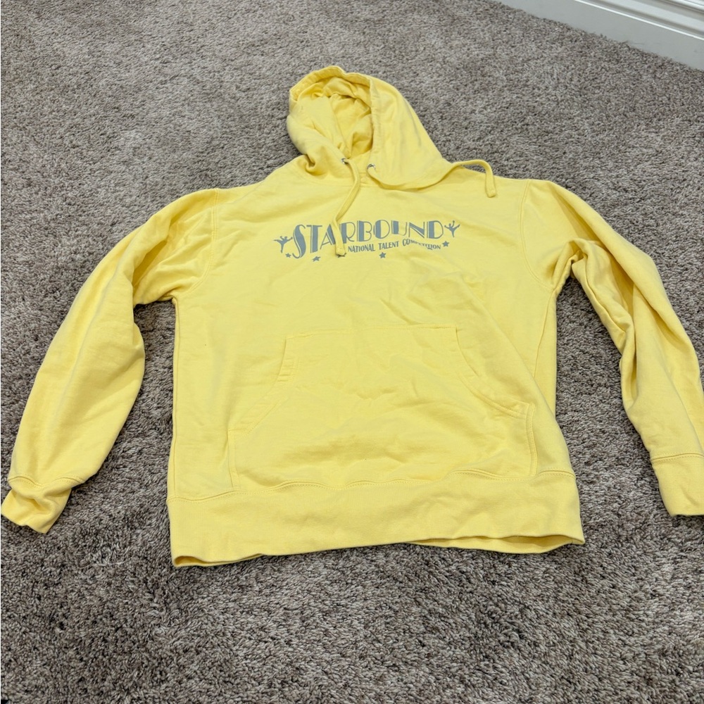 Yellow Boxy Long Sleeve Hoodie